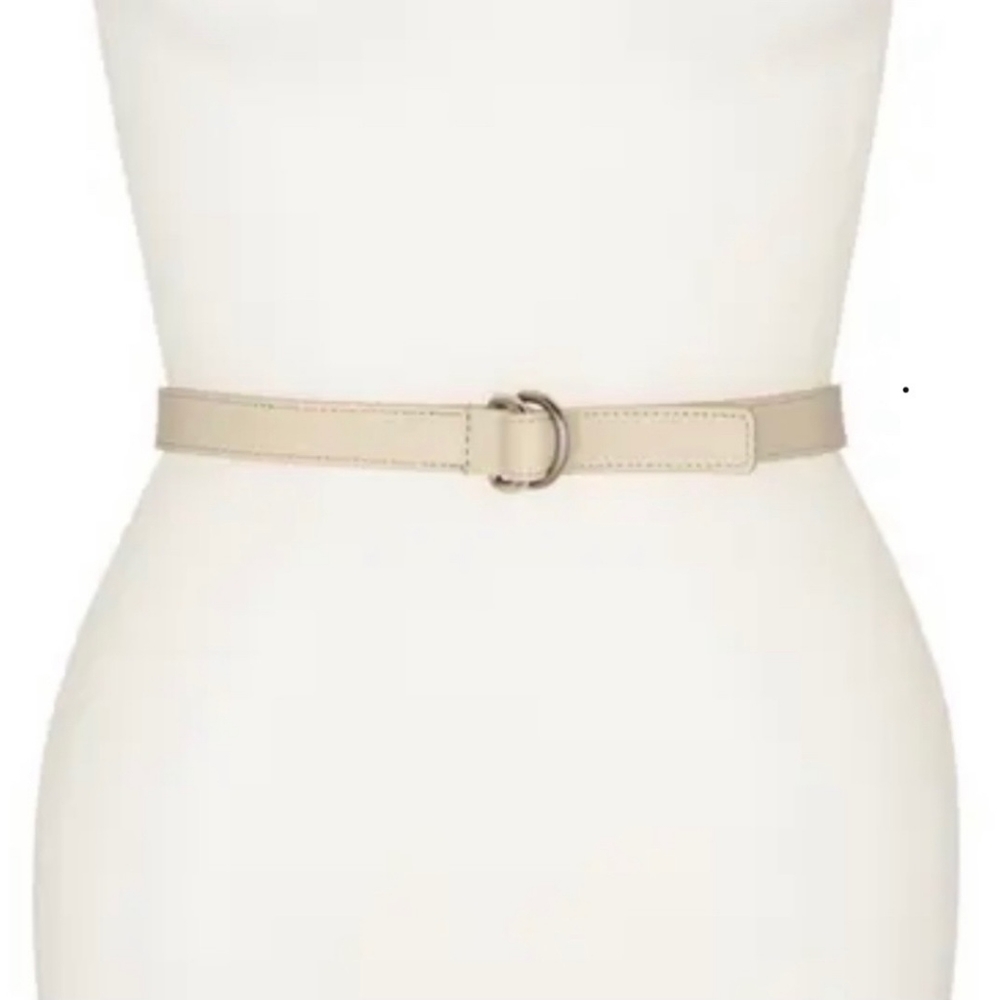 Burberry Leather D - Ring Slim Belt